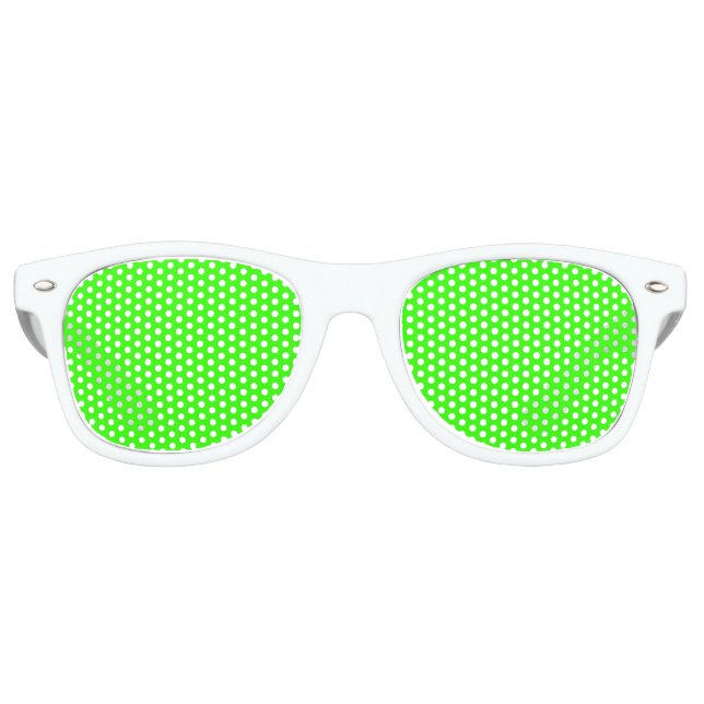 Lunettes De Fête Retro Tendance couleur 2022-VERT (Devant)
