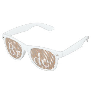 Lunettes De Fête Retro Tendance naturelle des couleurs solides de Burlap