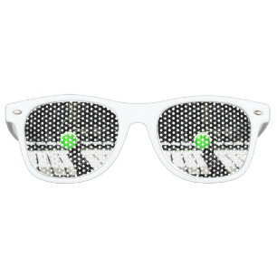 Lunettes De Fête Retro Tennis Ball Net Eau Spirale Art
