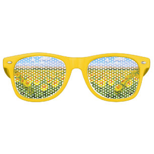 Lunettes De Fête Retro Terrain de tournesol