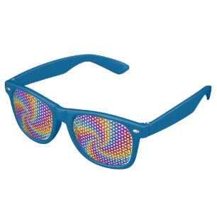 Lunettes De Fête Retro Têtes du parti spirituel psychédélique