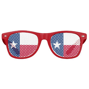 Lunettes De Fête Retro Texas Flag - Texan Pride