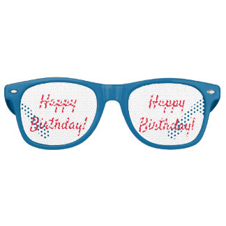 Lunettes De Fête Retro Texte personnalisé