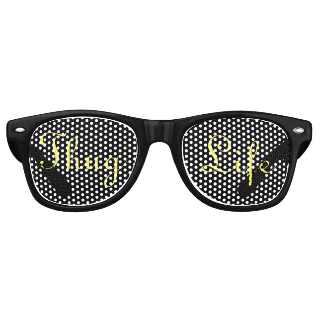 Lunettes De Fête Retro Thug Life Shades (Devant)