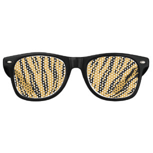 Lunettes De Fête Retro Tiger Stripes, Tiger Party