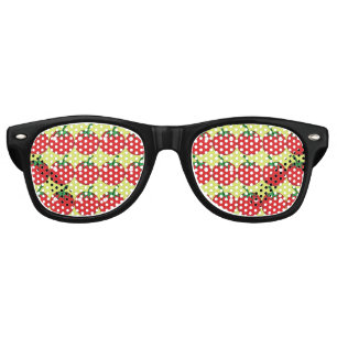 Lunettes De Fête Retro Tomato rouge