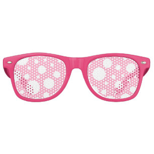 Lunettes De Fête Retro Tons de la fête des Spots roses