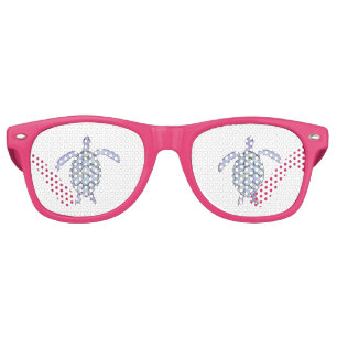 Lunettes De Fête Retro Tortue de mer