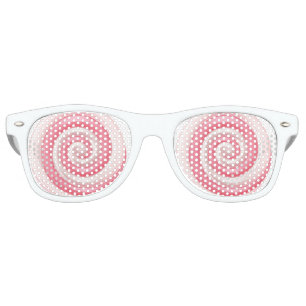 Lunettes De Fête Retro Tourbillon rose Lollipop