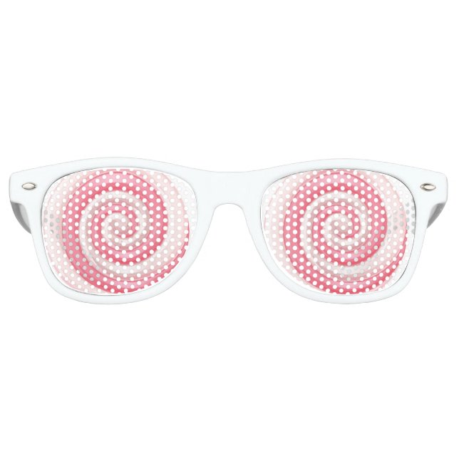 Lunettes De Fête Retro Tourbillon rose Lollipop (Devant)