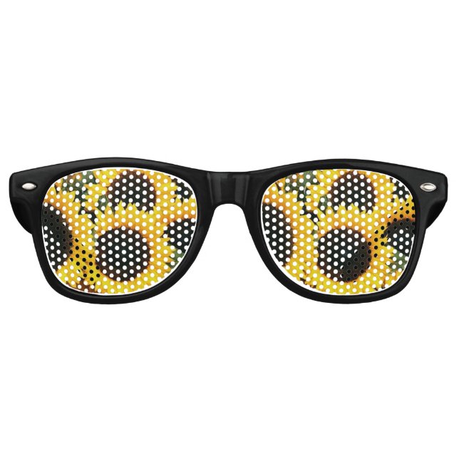 Lunettes De Fête Retro tournesol (Devant)