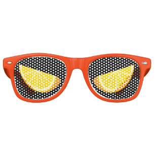 Lunettes De Fête Retro tranche orange