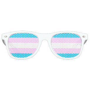 Lunettes De Fête Retro Trans Pride !