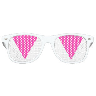 Lunettes De Fête Retro triangle rose