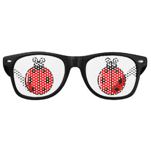 Lunettes De Fête Retro Trois Petits Ladybugs - Tons Rétro Adultes