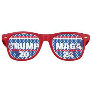LUNETTES DE FÊTE RETRO TRUMP MAGA 2024