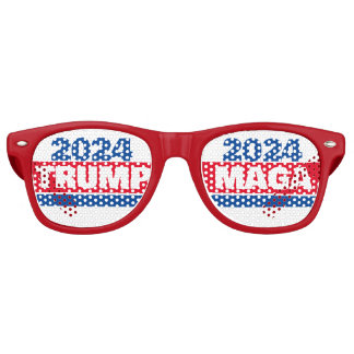 LUNETTES DE FÊTE RETRO TRUMP MAGA 2024