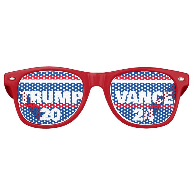 LUNETTES DE FÊTE RETRO TRUMP VANCE 2024 (Devant)