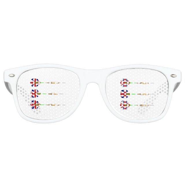 Lunettes De Fête Retro UK Darts (Devant)