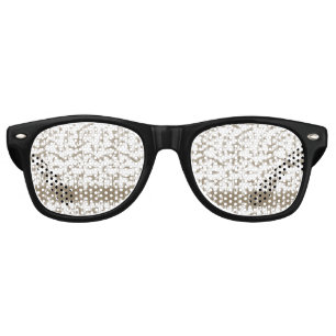 Lunettes De Fête Retro Un drapeau suisse rouge et blanc flotte sous un bl