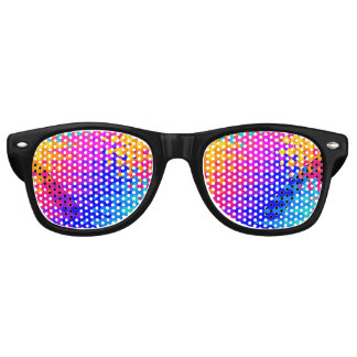 Lunettes De Fête Retro Un Motif hippy totalement Trippy