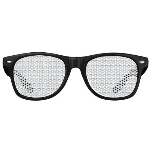 Lunettes De Fête Retro Une chaîne de montagnes enneigée sous un bleu clai
