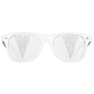 Lunettes De Fête Retro Une tranche de chiffres de pi