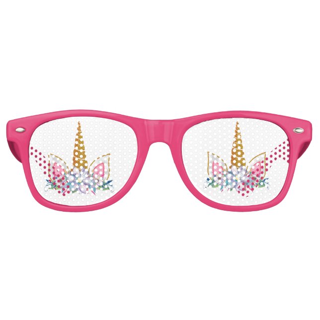 Lunettes De Fête Retro Unicorne (Devant)