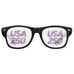 Lunettes De Fête Retro USA 250e anniversaire 1776-2026 Patriotique Améric