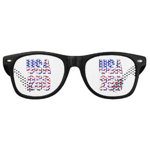 Lunettes De Fête Retro USA 250e anniversaire 1776-2026 Patriotique Améric