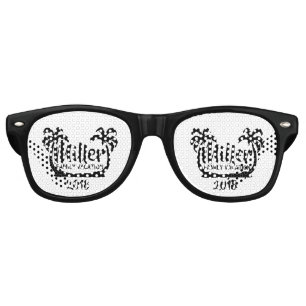 Lunettes De Fête Retro Vacances de famille de palmiers