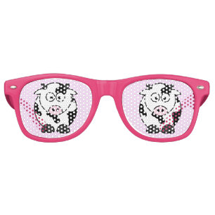 Lunettes De Fête Retro Vache drôle