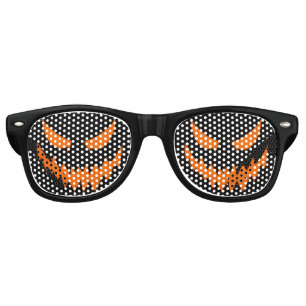 Lunettes De Fête Retro Verres de costume de Halloween Jack-o'-lantern