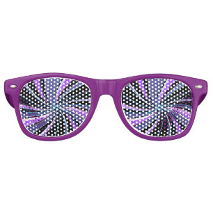 Lunettes De Fête Retro Verres de fête de partie de remous pourpre