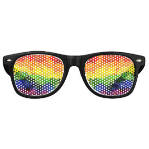 Lunettes De Fête Retro Verres de Sun de fierté
