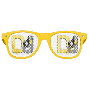 Lunettes De Fête Retro Verres faits sur commande de partie du DJ