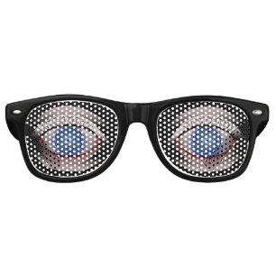 Lunettes De Fête Retro Verres hypnotiques de partie d'oeil mauvais