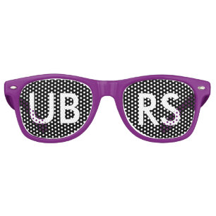 Lunettes De Fête Retro Verres pourpres d'UBRS pour des FANS !