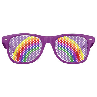 Lunettes De Fête Retro Verres Rainbow Pride