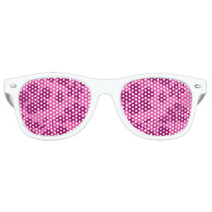LUNETTES DE FÊTE RETRO VIN DE BOURGOGNE HULA HAWAIEN (HIBISCUS)