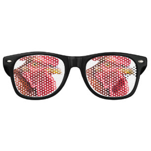 Lunettes De Fête Retro Visage du Rooster