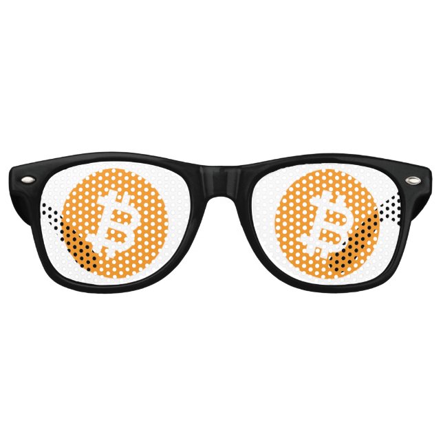 Lunettes De Fête Retro Vitres de la fête du Bitcoin (Devant)