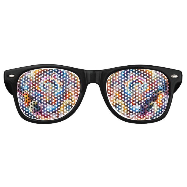 Lunettes De Fête Retro Vortex couleur dynamique (Devant)