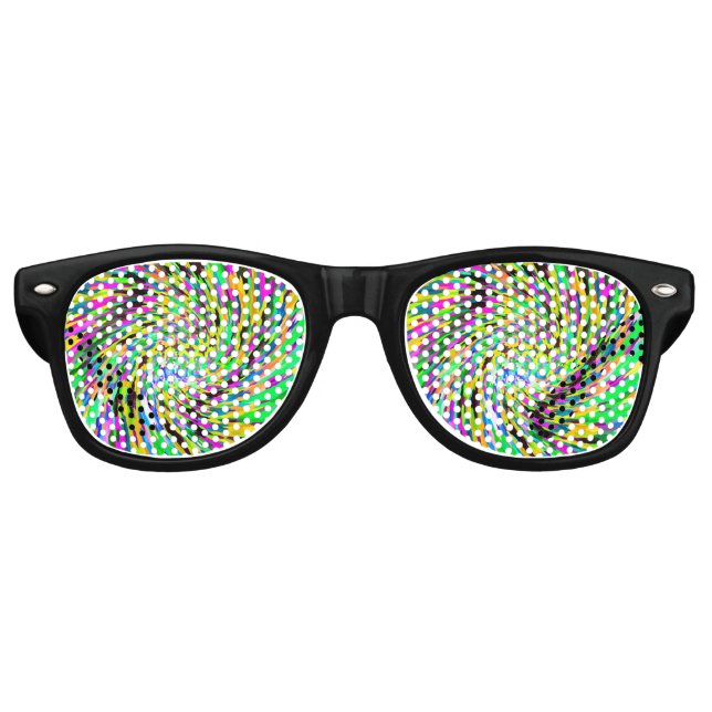 Lunettes De Fête Retro Vortex psychédélique (Devant)