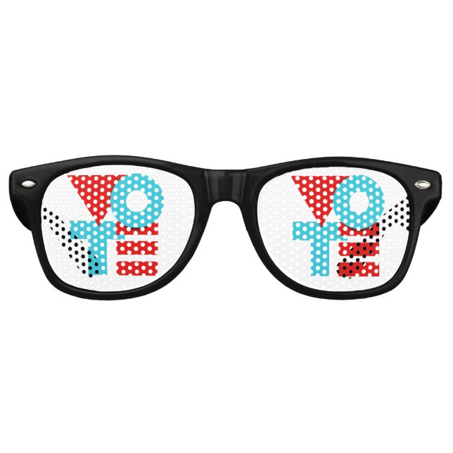 LUNETTES DE FÊTE RETRO VOTE 2020 (Devant)