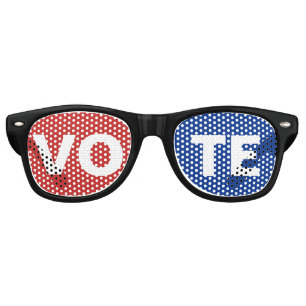 Lunettes De Fête Retro Vote américain