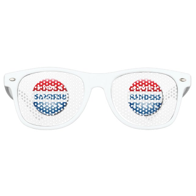 Lunettes De Fête Retro Vote pour Sanders 2016 (Devant)