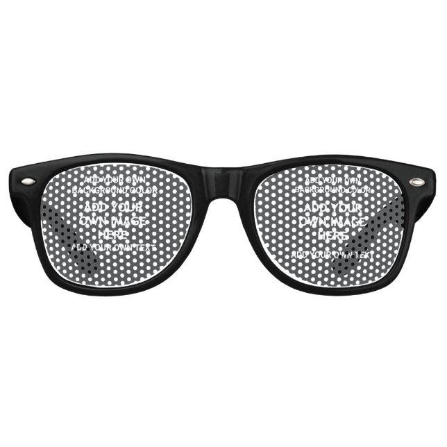 Lunettes De Fête Retro Votre couleur arrière - plan, votre image, votre p (Devant)