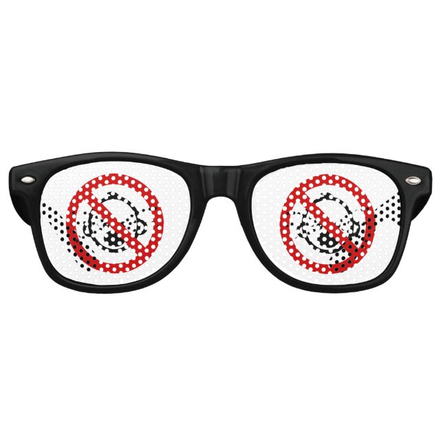 Lunettes De Fête Retro VOYAGE NO Cry Baby ⚠ Aéroport thaïlandais ⚠ (Devant)