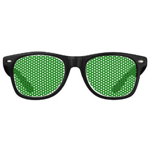 Lunettes De Fête Retro Vrai Vert